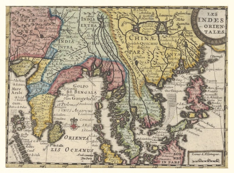 Landkaart van Zuid-Oost Azië