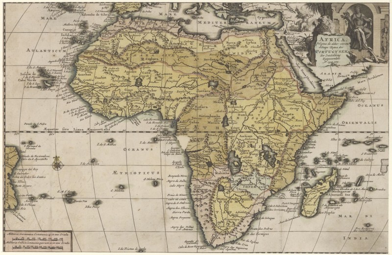 Landkaart van Afrika