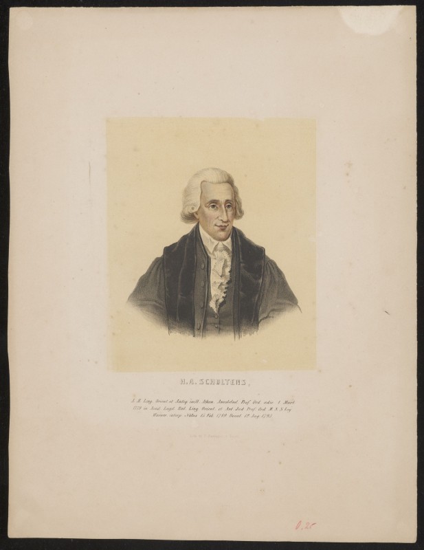 Portret van H.A. Schultens