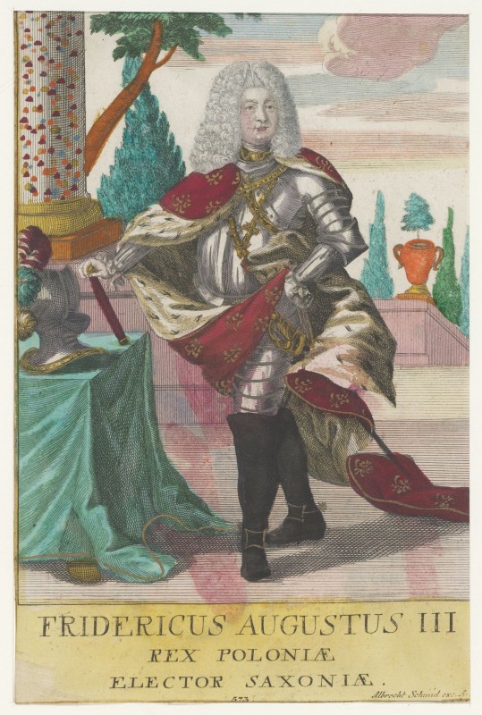 Portret van Frederik August II