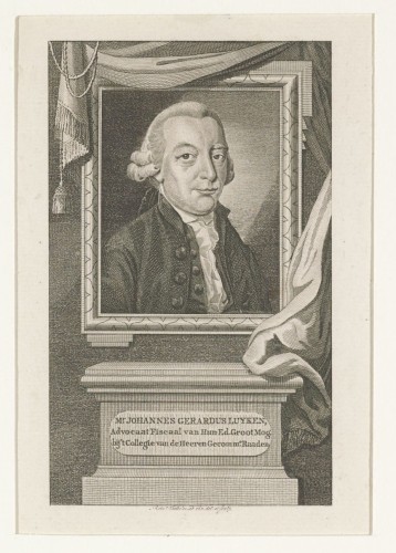 Portret van Johannes Gerardus Luyken