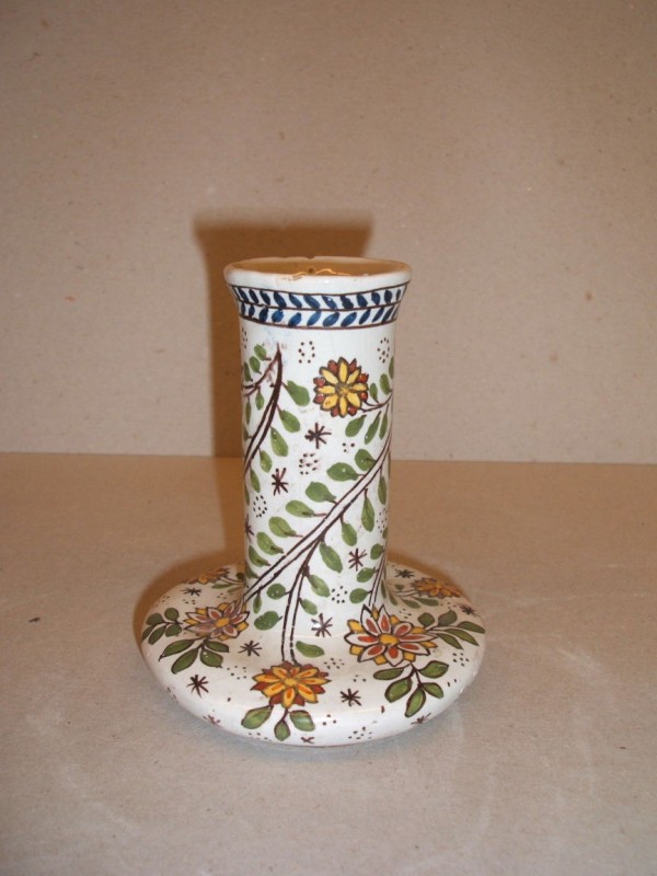 Fles met floraal decor