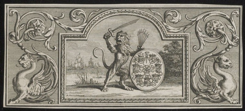 Hollandse leeuw met het wapen van de Zeven Provinciën