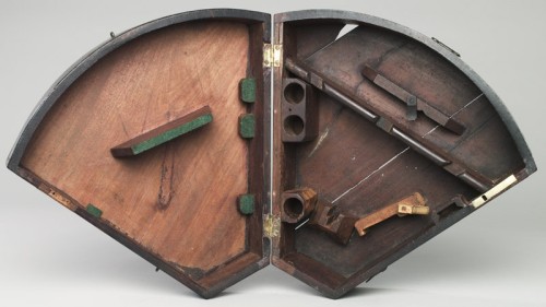 Sextant van het merk Lilley, Londen.