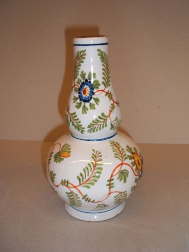 Fles met floraal decor; model Popta servies