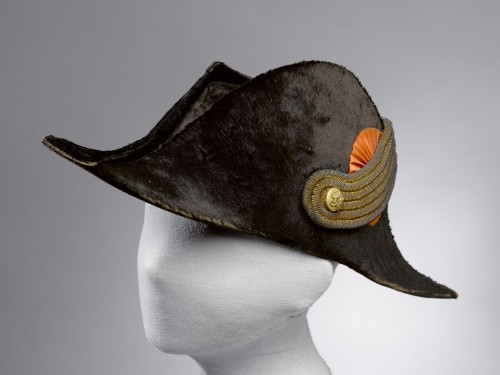 Zwart vilten bicorne uit de tijd van Napoleon