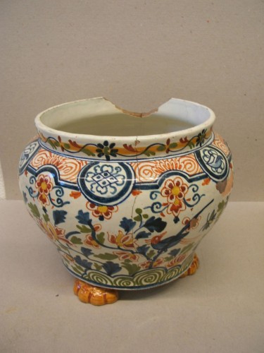Bloembak met chinoiserie decor
