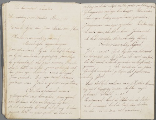 Schriftje met schoonschrift
