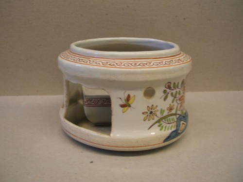 Stoofje met test; chinoiserie decor
