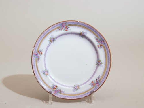 Bord met polychroom decor van bloemen, decor Mille Fleurs