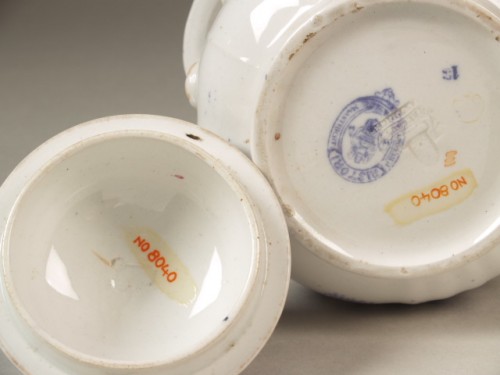 Suikerpot met polychroom chinoiserie decor, decor Ristori