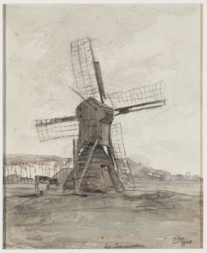 Spinnenkopmolen bij Leeuwarden