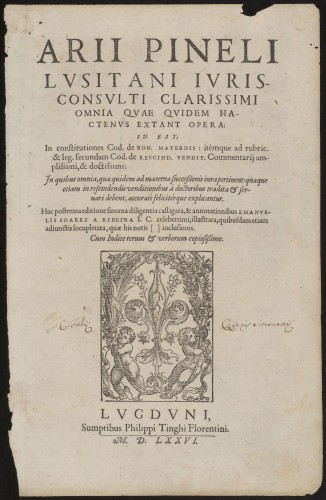 Titelpagina van een juridisch boek