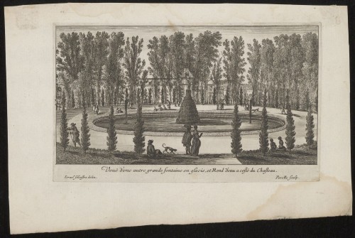 Fontein en vijver van het Château de Rueil