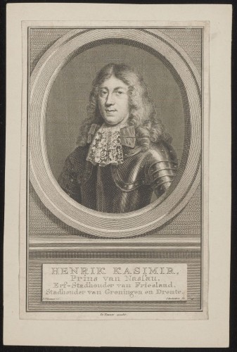 Portret van stadhouder Hendrik Casimir II, prins van Nassau