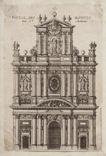 Ornamentprent. Portail des Iesuites.