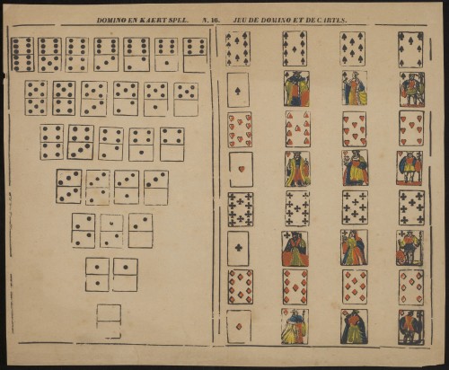 Domino en kaartspel. Jeu de domino et de cartes (Nº 16)