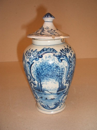 Pot met landschapsdecor
