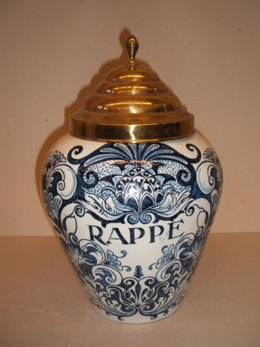 Snuifpot met opschrift 'Rappe'