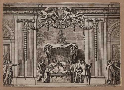 Ornamentprent. Grandes alcoves à la romaine ou à la royale.