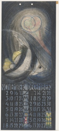 Kalenderblad voor november en december 1930