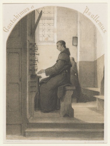 Monnik aan het orgel