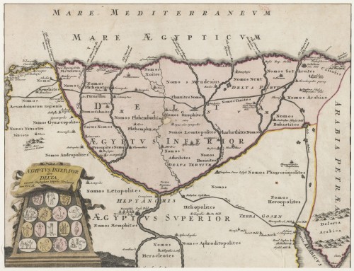 Landkaart van Egypte