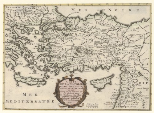 Landkaart van Anatolië