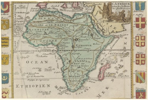 Landkaart van Afrika
