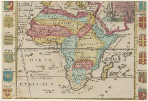 Landkaart van Afrika