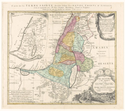 Landkaart van Palestina