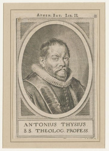 Portret van Antonius Thysius