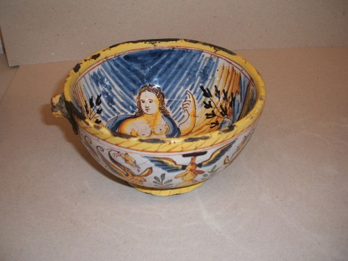 Klontjespot met polychroom decor