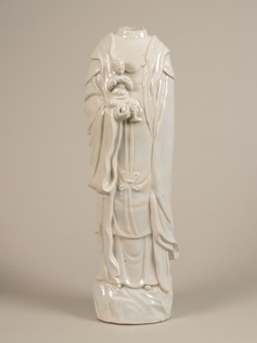 Godenbeeld, voorstellende Guanyin, blanc de chine