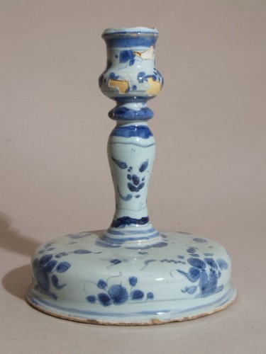 Kandelaar met blauw decor