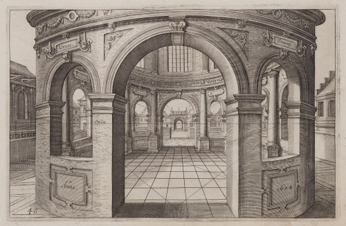 Ornamentprent. Illustraties bij de perspectiefleer I.