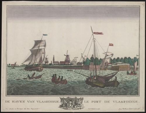 De haven van Vlaardingen