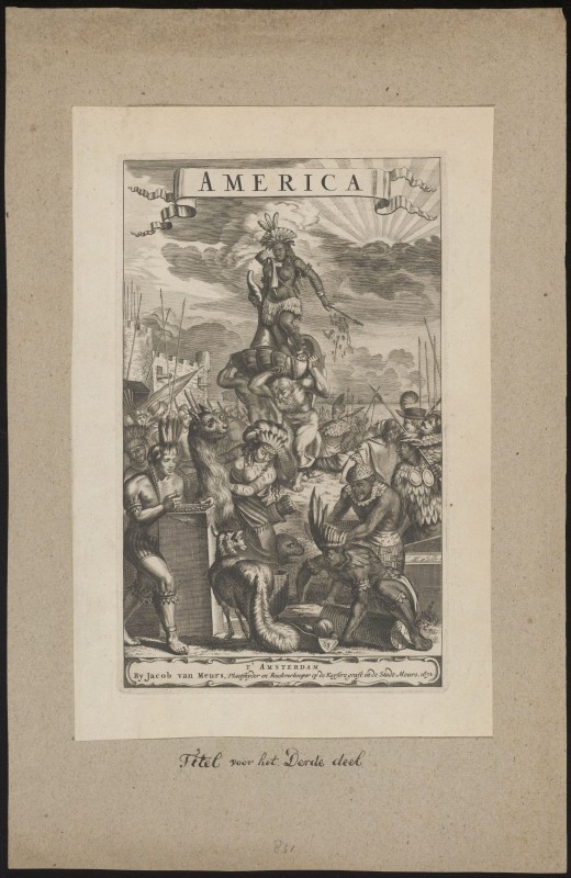 Titelpagina van een boek over Amerika