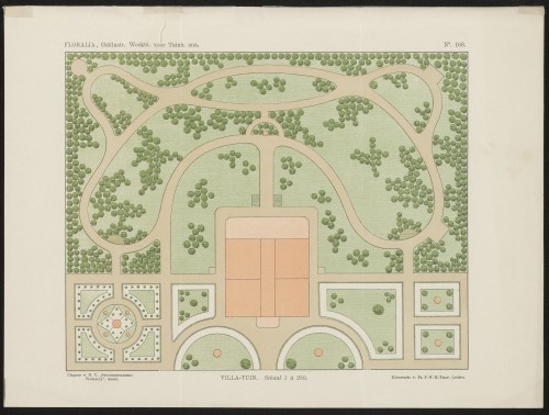 Plattegrond van een tuin (Nº 168)