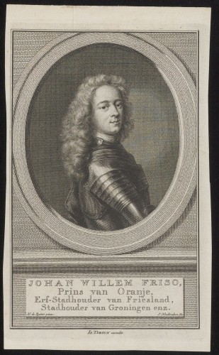 Portret van stadhouder Johan Willem Friso, prins van Oranje