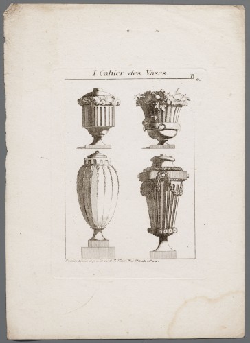 Ornamentprent. Premier Cahier des Vases.