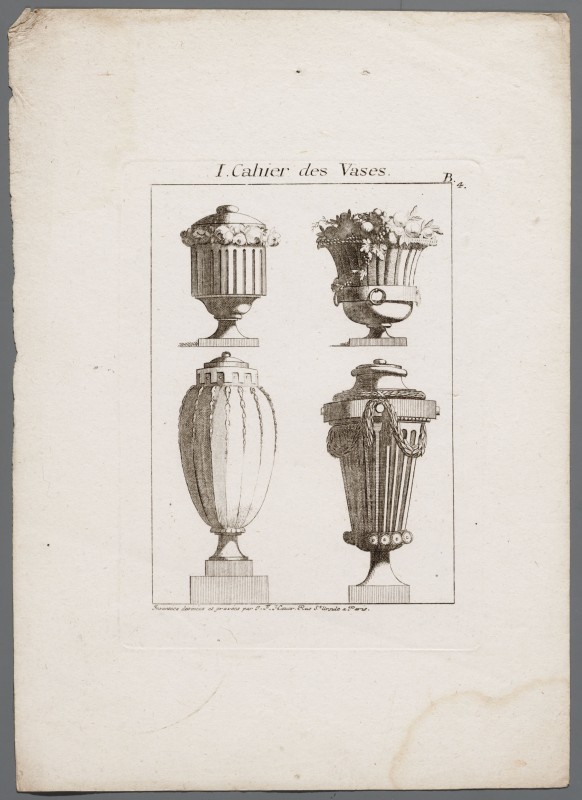 Ornamentprent. Premier Cahier des Vases.