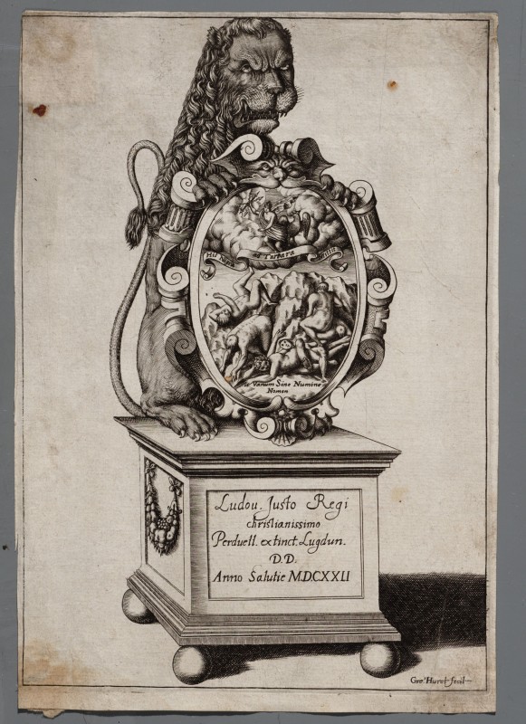 Ornamentprent. Ludov. Justo. Regi.