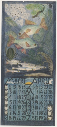 Kalenderblad voor maart en april 1930