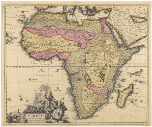 Landkaart van Afrika