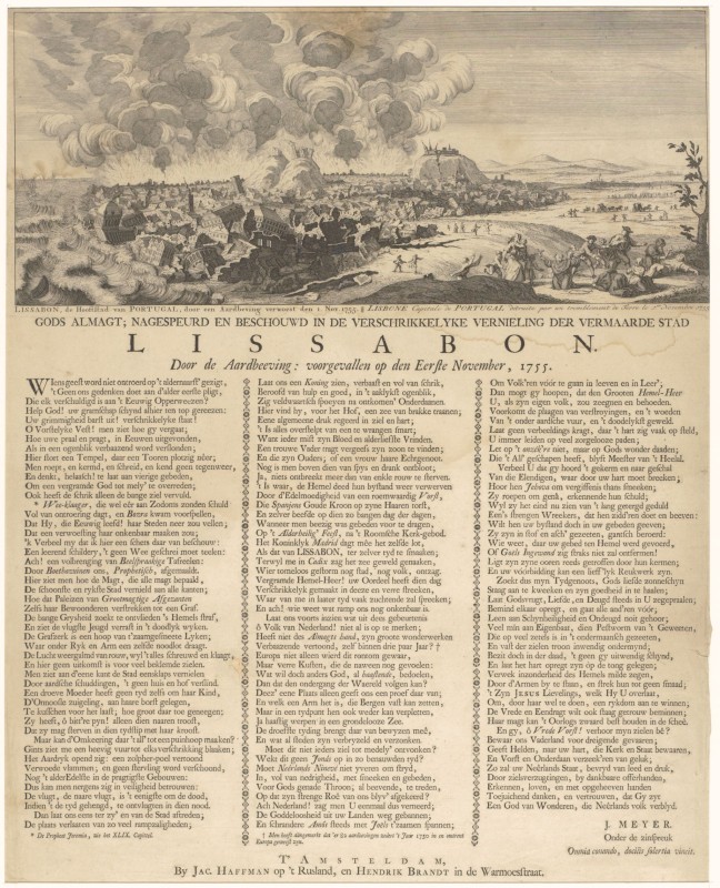 De aardbeving in Lissabon, 1755