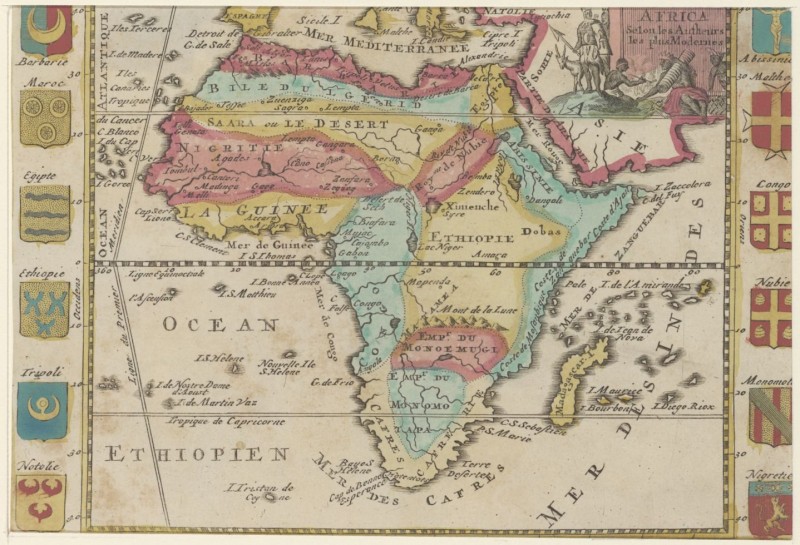 Landkaart van Afrika